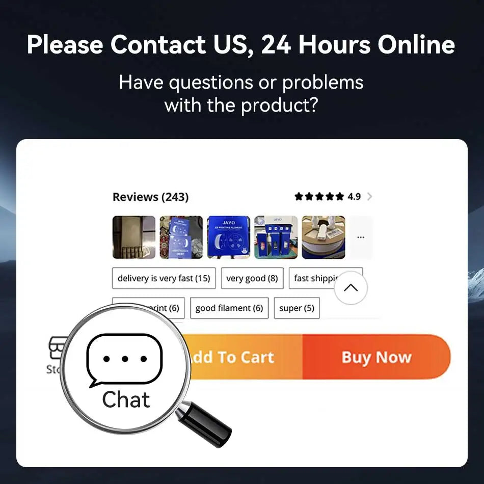 JAYO PETG 3D Filament 1.75MM High Speed PETG 3D Printer Filament 4Rolls High Flow Speedy Matte Effect 3D Printing Mateials