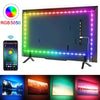 Smart RGB 5050 LED Wall Strip Lights Bluetooth Music Sync APP Remote Flexible Ribbon for TV Backlight Bedroom Home Party Decor