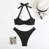 Sexy Women's Swimsuit 2025 Summer Bikini Two-piece Swimwear for Woman Beachwear Halter Bikinis Sets Swimming Beach Bathing Suits
