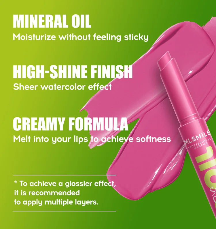 MLSMILE multi-color Silky Click Lip Care Hydrating Lip Gloss with Radiant Mirror HIGH-Shine, Effortless Press Long-Lasting SEXY