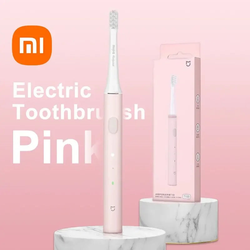 XIAOMI Mijia T100 Sonic Electric Toothbrush Mi Smart Waterproof Tooth Head Brush IPX7 Rechargeable USB for Teeth Brush Whitening