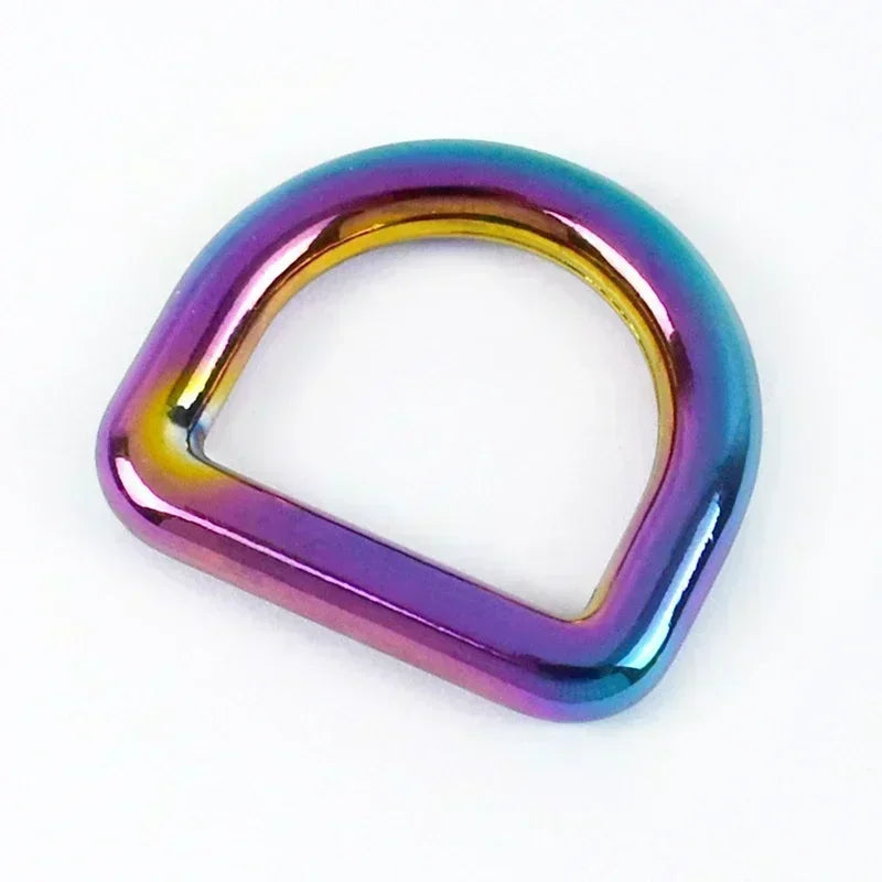 10Pcs 10-50mm Metal O D Rings Buckles for Bag Strap Belt Pet Dog Leash Backpack Webbing Ring Clasp DIY Leather Craft Accessories