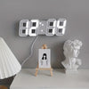 3D LED Wall Clock: Modern Digital Design with Nightlight & Luminous Alarm for Living Room Decor