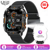 LIGE New Outdoor Military Smart Watch Men 420mAh LED Flashlight Heart Rate Sleep Health Monitoring Sport Fitness Smartwatch 2025