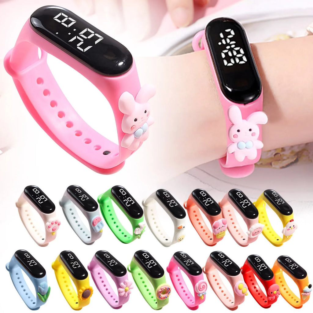 Children Watch Birthday Gift For Child Boy Girl Smart Led Digital Cartoon Kids Watch Waterproof Bracelet Wristwatch Reloj NiñO