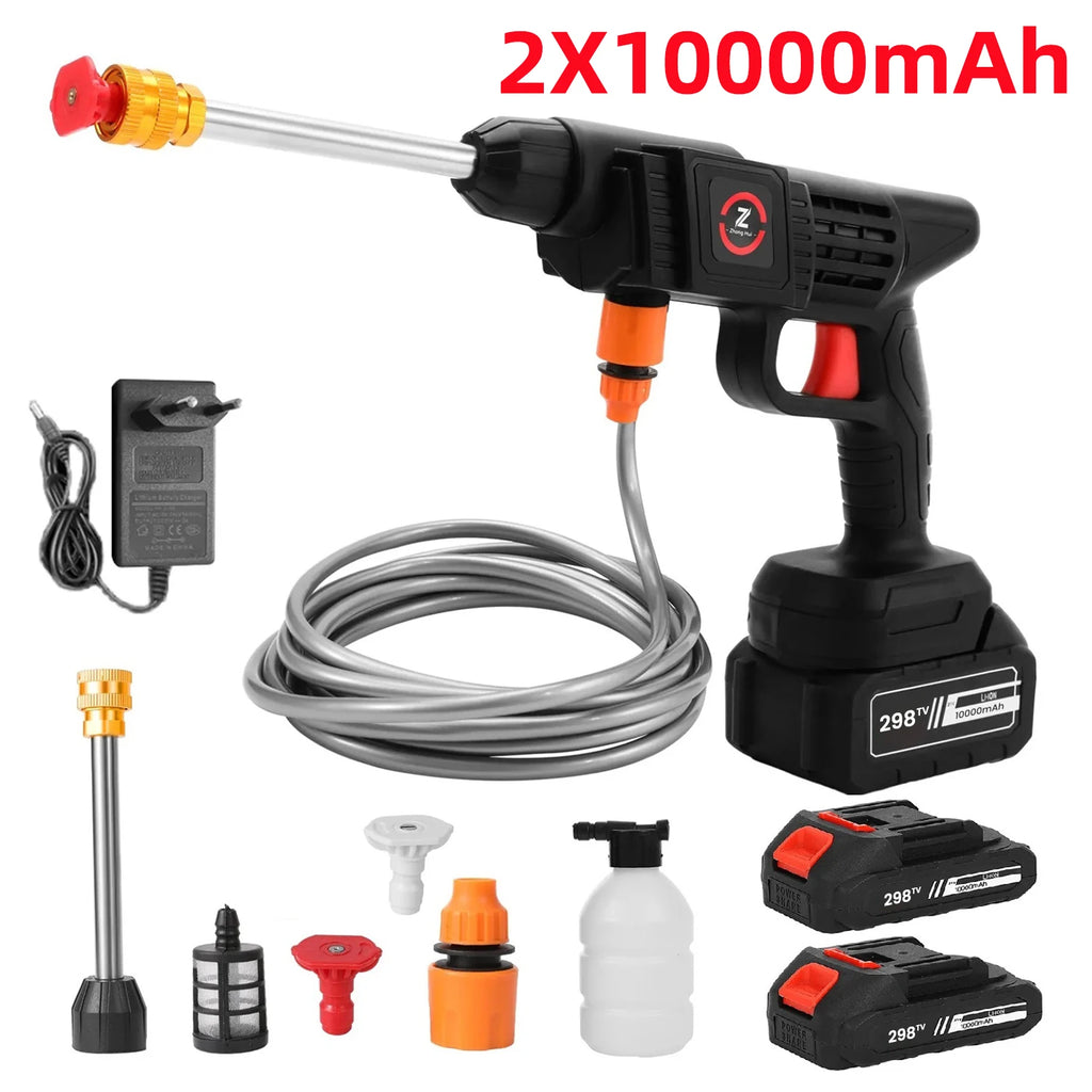 Cordless High Pressure Water Gun for Plant Watering House Cleaning 10000mAh/20000mAh Household Car Washing Spray Machine