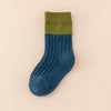 Winter Children Home Sleeping Socks  Indoor Socks Patchwork Color  Socks Mid Tube Socks Striped Socks Floor Socks
