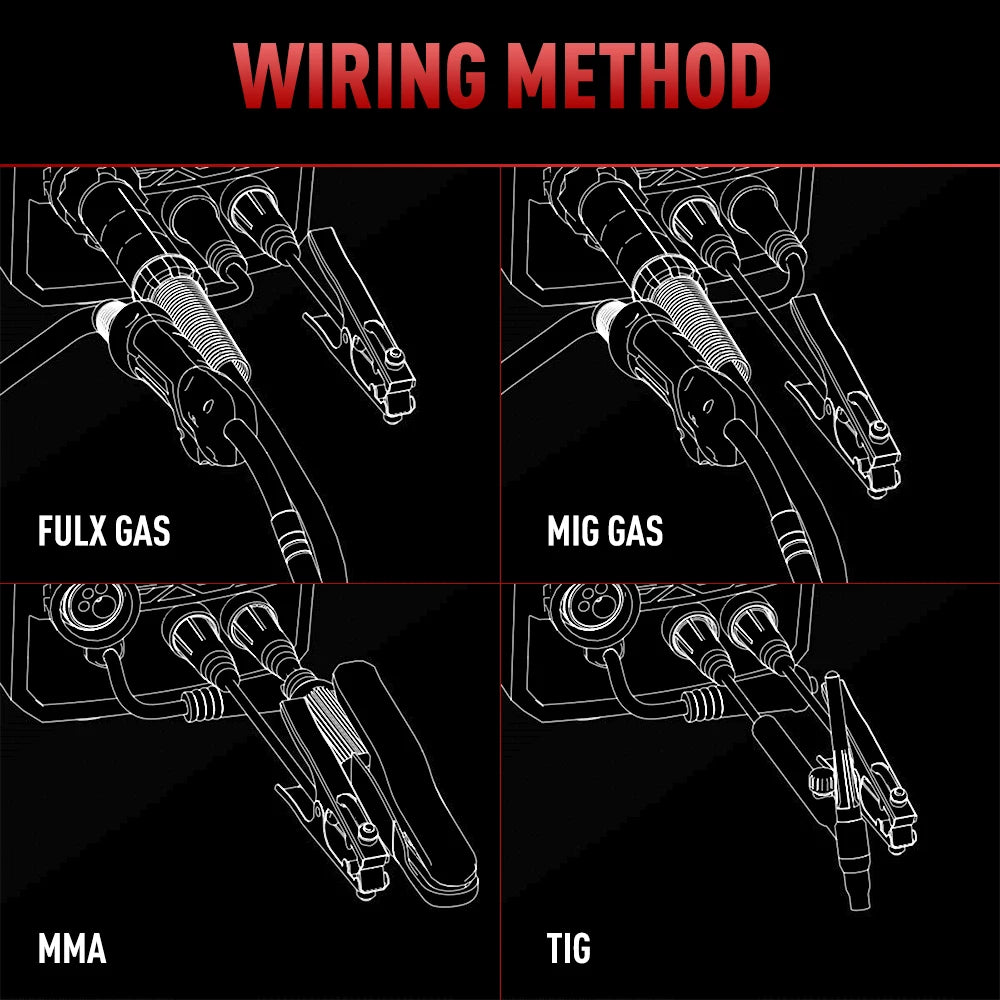 ANDELI 220V MIG Welding Machine 4 in 1 200A IGBT Inverter Semi-Automatic Welding MIG LIFT TIG MMA Aluminum Welder Gas/Gasless