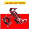 Metal Motorcycle Bike Phone Holder Aluminum Alloy Anti-slip Bracket GPS Clip Universal Bicycle Stand Support for All Smartphones