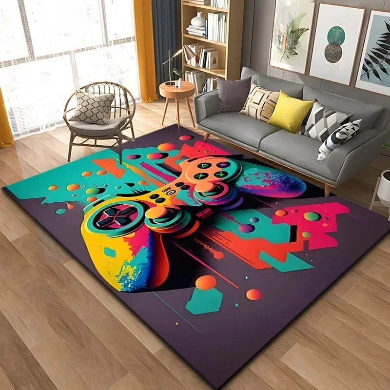 3D Game Controller Carpet Anime Carpet Living Room Decoration Rugs for Bedroom Carpets for Super Sized Gaming Carpet
