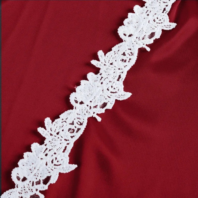 Ladies Underwear Women'S Sexy Nightgown Set 5-Piece Women Sexy Garter Lingerie Set Robes Lace Bodysuit Deep-V Neck Underwear