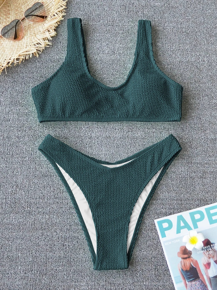 Sexy Bikini 2025 Swimsuit Women Swimwear Push Up Bikini Set Thong Brazilian Bathing Suit Beach Wear Biquini Bather Female