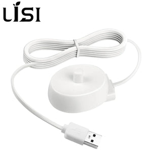 LISI USB Charger Fit for Oral-B Electric Toothbrush Safe Reliable Charging Base Compatible with Most Braun Electric Toothbrushes