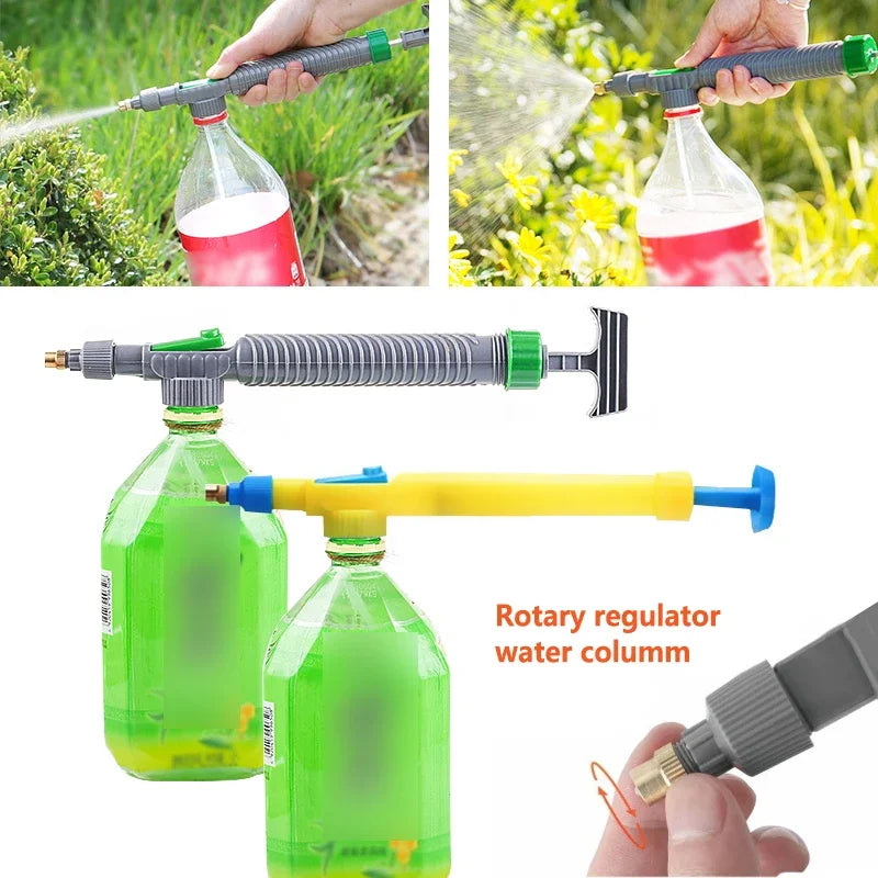 Adjustable Drinking Bottle Sprayer Watering Nozzle Sprinkler Pressure Fogging Nozzle Gardening Tools