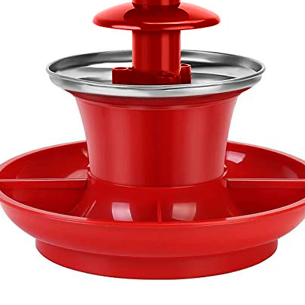 3 Layer Chocolate Waterfall Hotpot Machine DIY Handmade Electric Chocolate Fondue Fountain 35W for Weddings Birthday Parties
