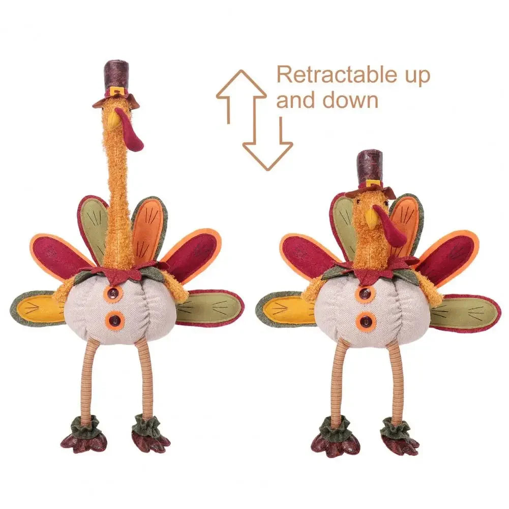 Thanksgiving Decor Turkey Plush Cute Stuffed Animal Fall Decorations For Home Holiday Party For Fall Autumn Harvest Home Table