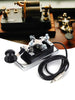 HY-K4 Stainless Steel CW Telegraph Shortwave Radio CW Telegraph Key Morse Key Shortwave Radio Communication Teaching Aids