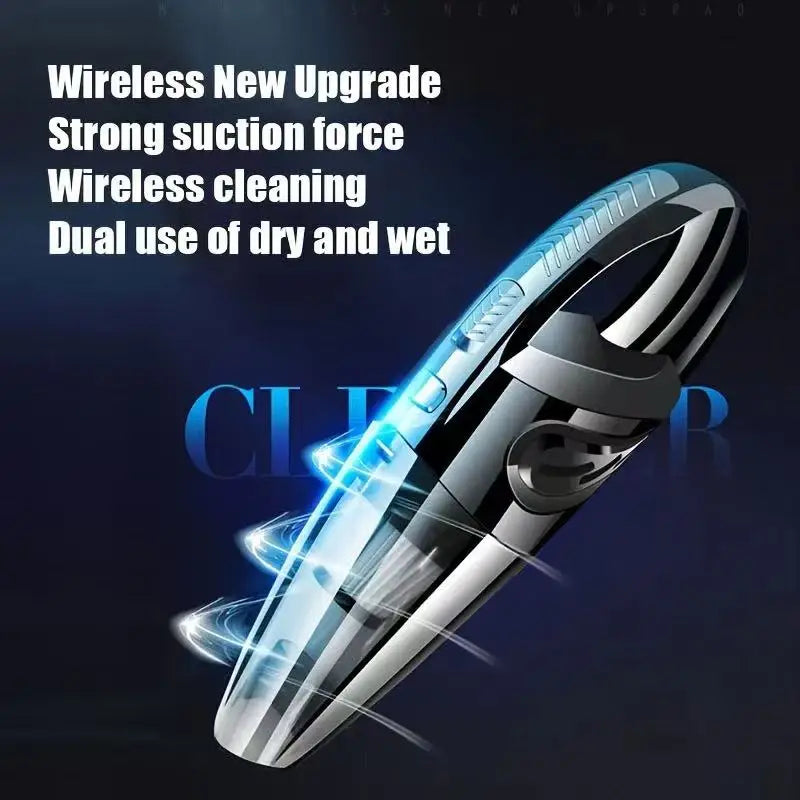 Portable Wireless Vacuum Cleaner Powerful Suction Rechargeable Handheld Vacuum Cleaner Quick Charge for Car Home Pet Hair