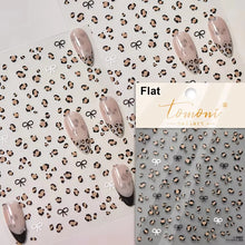 Load image into Gallery viewer, Lovely Gold Silver Black White Line Bowknot 3D Self Adhesive Nail Art Decorations Stickers Ribbon Cute Manicure Decals Wholesale