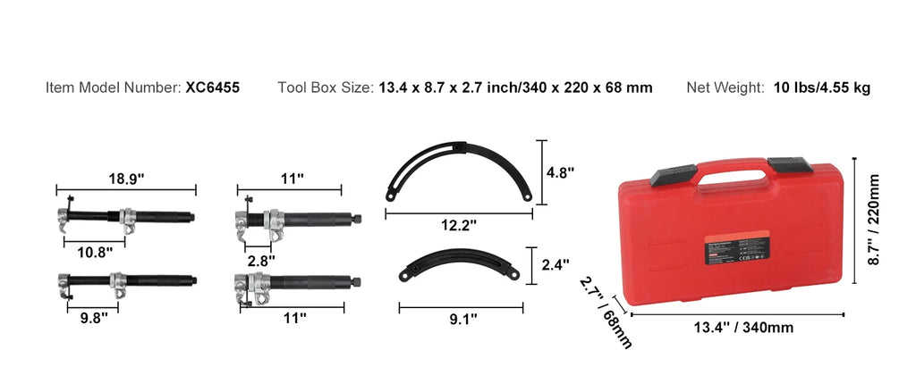 SucceBuy Coil Spring Compressor Tool 2pcs Heavy Duty  Strut Spring Compressor Set 2646 lbs Strut Spring Compressor for Truck ATV