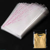 100pcs Opp Self Adhesive Bag Long Transparent Packaging Bags Universal Dust Water Proof Wrapping Material