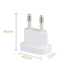 1 Pcs 4.0mm/4.8mm Power Plug Adapter US To EU Euro Europe Plug Power Plug Converter Travel Adapter Power Converter Outlet