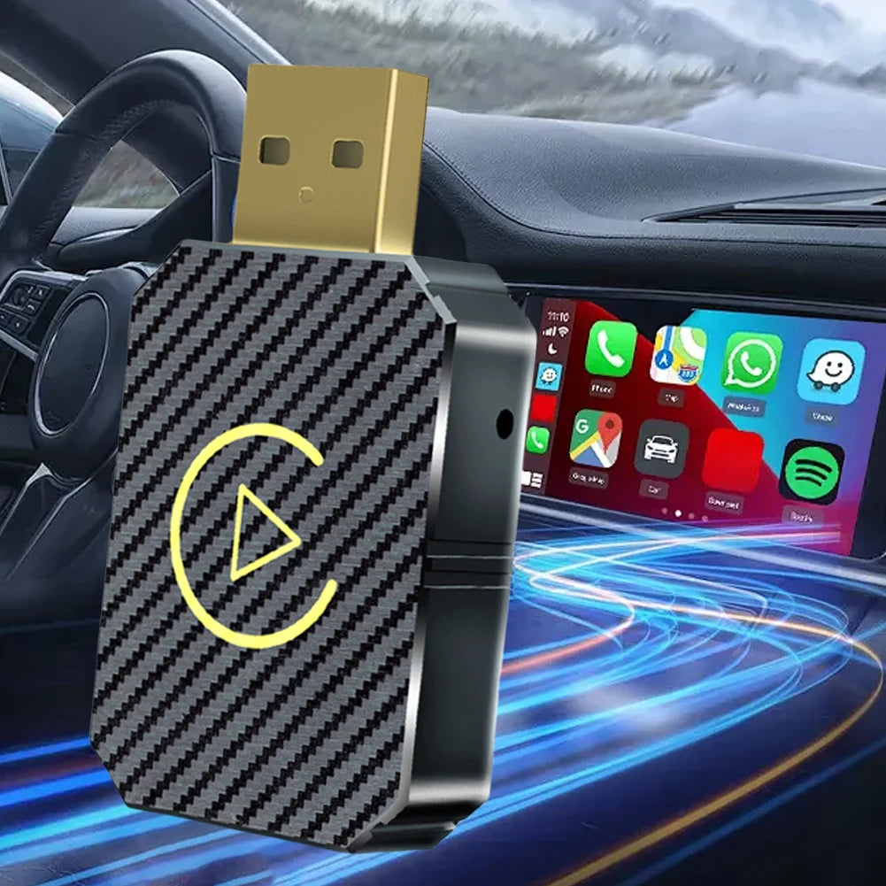 ﻿ 1-5Pcs 2in1 MINI Q1M Wireless CarPlay Android Auto Adapter BT5.0 WiFi Fast Connection Wireless Adapter Smart Mini Box USB