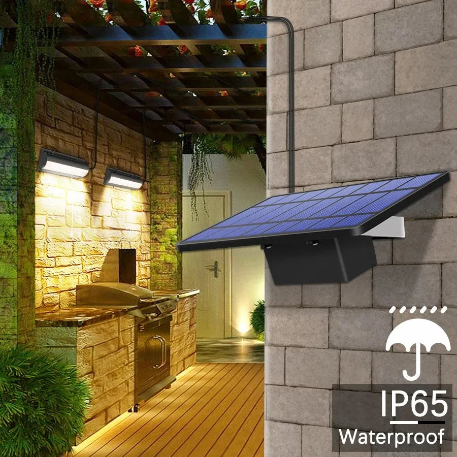 Solar Lights Indoor Outdoor Solar Shed Light With Pull Wire Switch Solar Pendant Light for Patio Porch Barn Farm House With Line