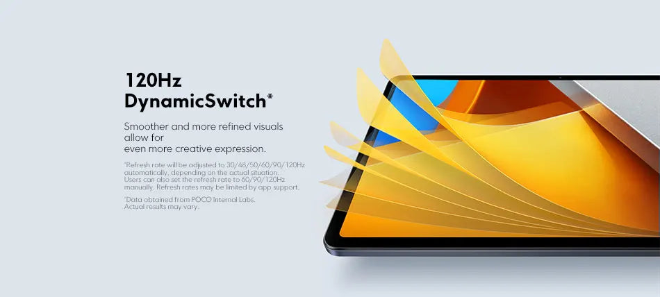 Global Version POCO Pad Tablet 12.1'' 120Hz 2.5K LCD Display Snapdragon 7s Gen 2 Octa core 10000mAh Battery 33W Charging