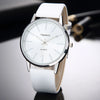 Luxury Women Watches 2025 New Stylish Silver Minimalist Business Ladies Quartz Watch Breathable Leather Steel Clock Reloj Mujer