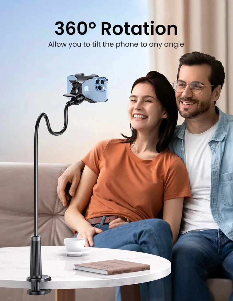 90cm Phone Holder Stand Lazy Bracket Headrest Bed 360 Flexible Long Arms Clamp Mount For iPhone Samsung and 3.5~6.7" Device