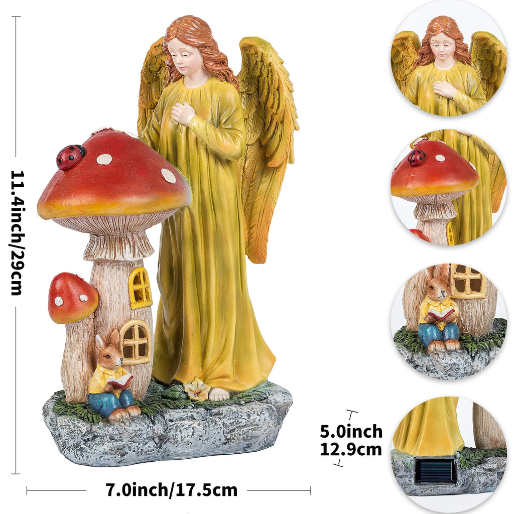 Home Decor American Thanksgiving Decorative Ornaments Autumn Harvest Solar Luminous Angels Large Decoration Decorative Gifts