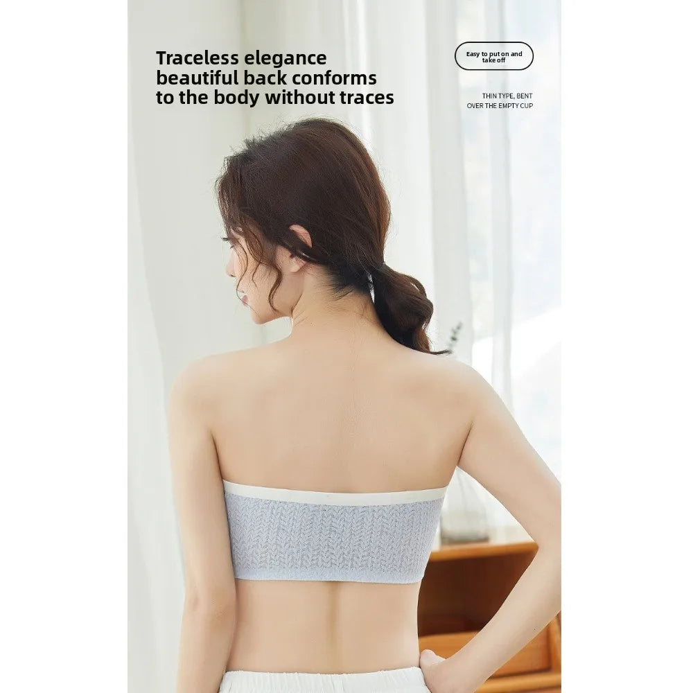 Lingerie Adjustable Wireless Bra Close-fitting Elastic Traceless Brassiere for Women Anti-sagging Gathered Breasts Seamless Bras