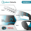 YOFIDRA 2000W Electric Hedge Trimmer Lawn Mower Cordless Household Garden  Shrub Weeding Pruning Tools For Makita Battery Pin