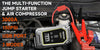 2000A Car Jump Starter Air Pump Multi-Function 4 In 1 Air Compressor Power Bank Car Battery Starter Starting Auto Tyre Inflator