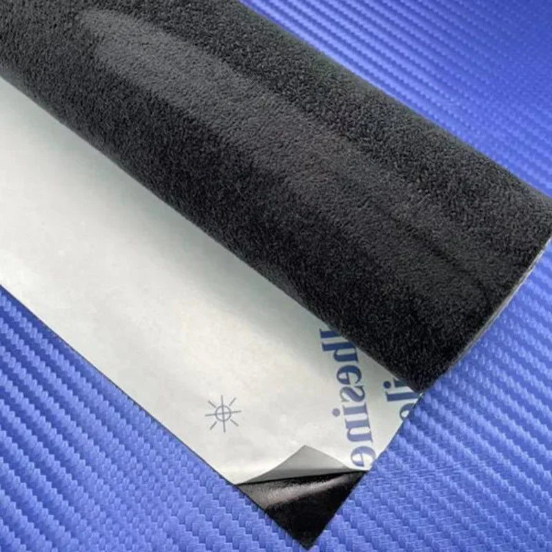 Self Adhesive Suede Fabric Faux Suede Leather For Jewelry Craft Decor Self-Adhesive Film For Car Suede Indoor Styling Decal