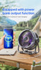 Portable 6 in 1 Outdoor Camping Fan 20000mAh Rechargeable Wireless Tent Ceiling Fan 4 Speed Adjustment LED Lighting Power Bank
