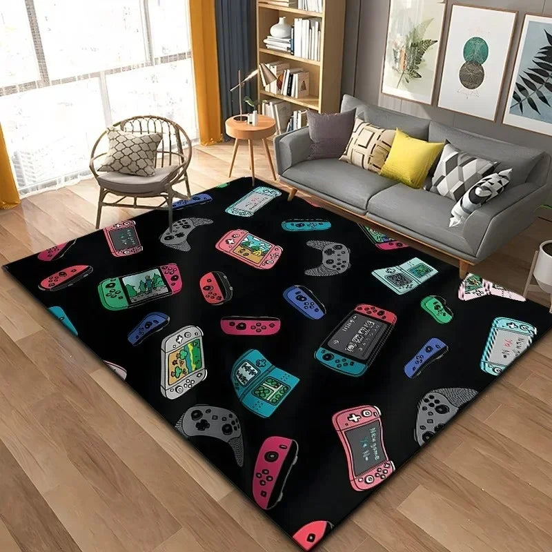 3D Game Controller Carpet Anime Carpet Living Room Decoration Rugs for Bedroom Carpets for Super Sized Gaming Carpet