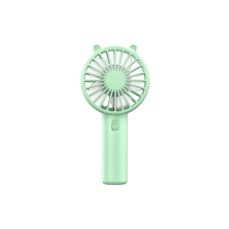Mini Handheld Fan Portable USB Rechargeable Fans Desk with Base Small Makeup Eyelash Cooler Women Girls Outdoor Office White