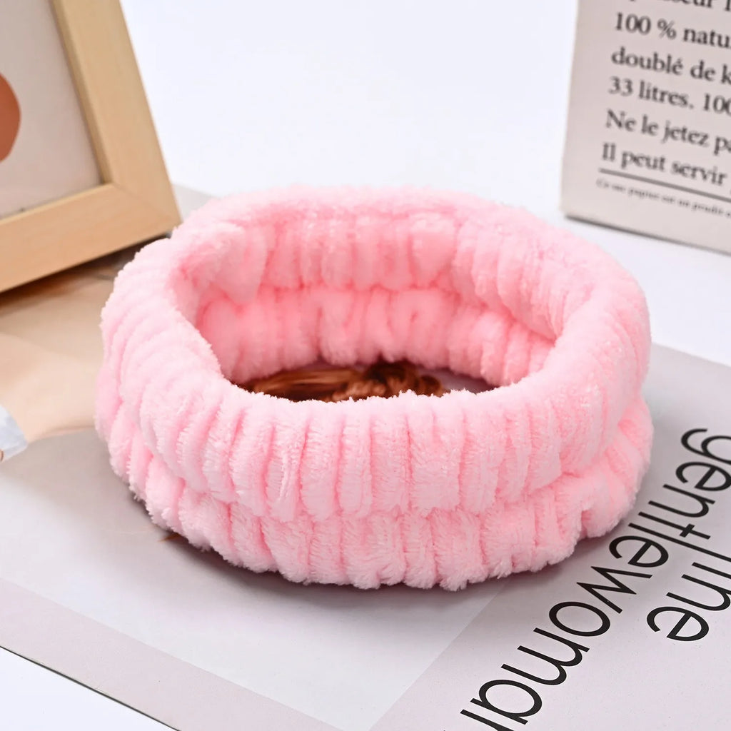 Face Wash Wristband Set Women's Headband Wristbands Absorbent Waterproof Wristbands Makeup Face Wash Hair Bands