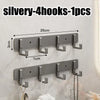 Punch-free wall-mounted living room clothes hanger load-bearing hook towel bathroom wall strong adhesive hanger