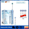 Oral B Pro 4000 Electric Toothbrush Rechargeable 3D Visible Pressure Sensor 4 Modes Sonic Tooth Brush for Adults Oral Cleaning