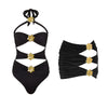 Sexy Starfish Bikini Set With Skirt Women Two-Pieces Swimsuit 2025 New High Fork Skirt Set Biquini Swimwear For Girl Clothing