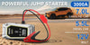 2000A Car Jump Starter Air Pump Multi-Function 4 In 1 Air Compressor Power Bank Car Battery Starter Starting Auto Tyre Inflator