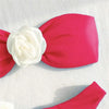 Sexy Flower Bandeau Swimwear Thong Bikini 2025 Women Lace-up Swimsuit Swimming Bathing Suit Brazilian Bikinis Sets Mujer Biquini
