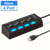 4/7 Ports LED High Speed USB 2.0 Hub 5Gbps Multi Ports USB Power Adapter Expander USB Splitter With Switch For Laptop Computer