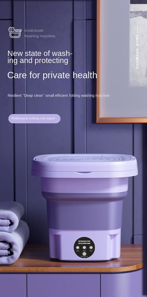 2025 Folding Washing Machine Portable Mini Dehydratable Dormitory Student Socks Underwear Panties Home Appliance Free Shipping