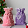 3D Christmas Gift Bag Relief Elk Tree Silicone Mold Handmade Aroma Candle Plaster Ornament Molds Candle Making Supplies