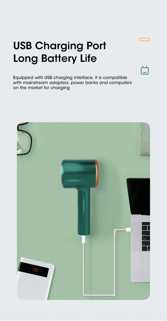 Electric Lint Remover USB Rechargeable Pellet Fabric Shaver For Clothing Clothes Fluff Remover Portable Hair Balls Fuzz Removers