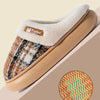 Winter Warm Slippers men for Women  grid House Non Slip Soft Shoes Comfort Flat Heel Home Indoor Bedroom Plush Slippers